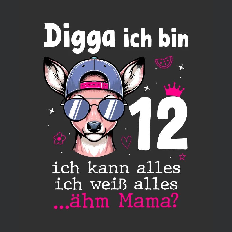 Digga Ich Bin 12 Kindergeburtstag Mädchen