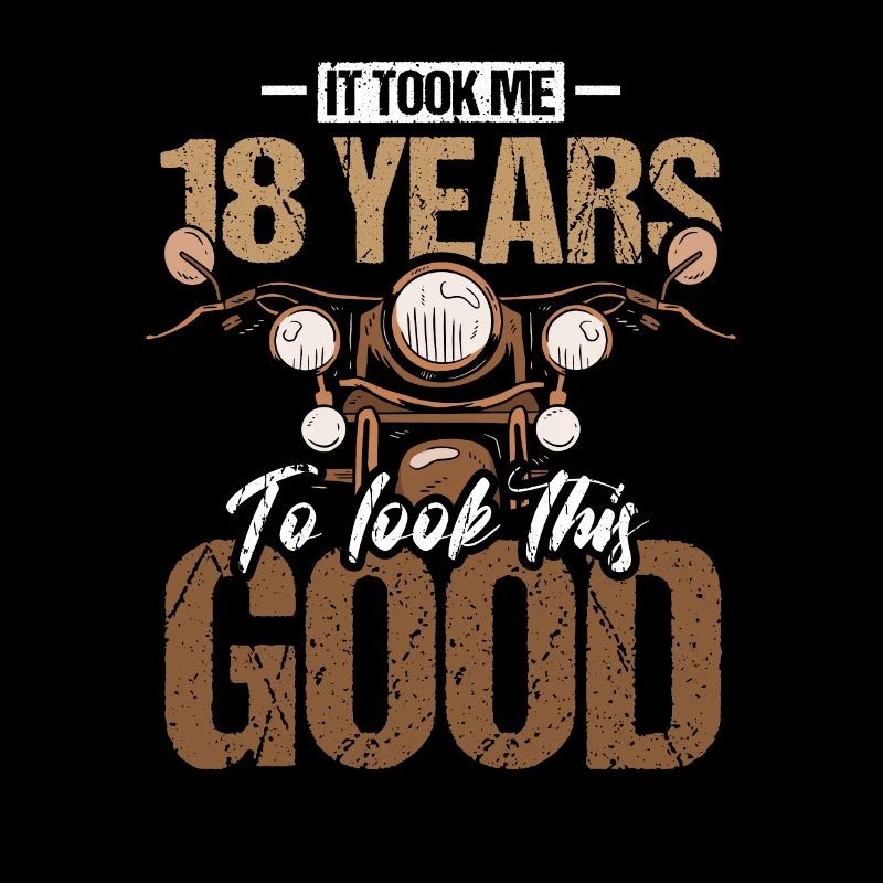 18th Birthday Biker Motorcycle Vintage Gift