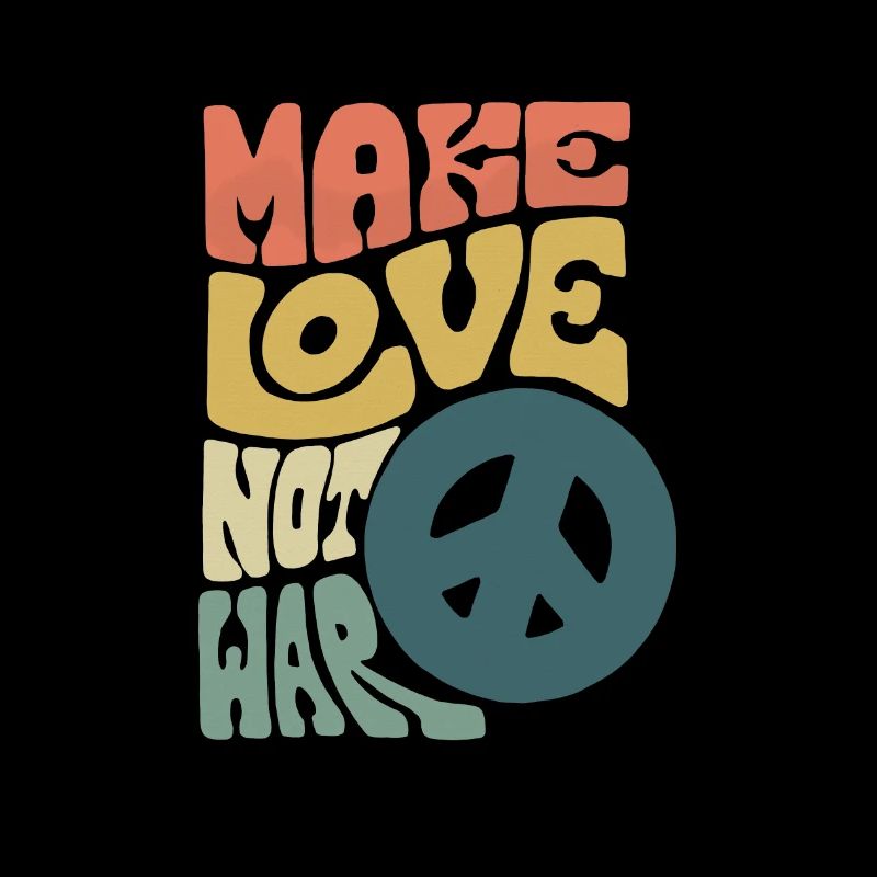 Make love not war. Stop the War Peace Sign