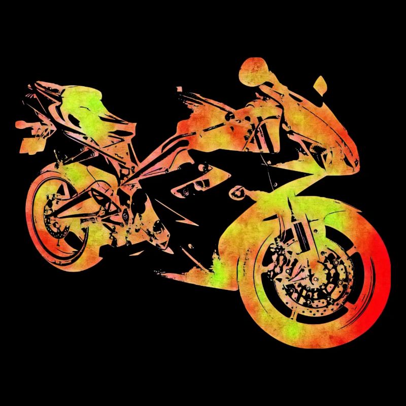 Silhouette de moto