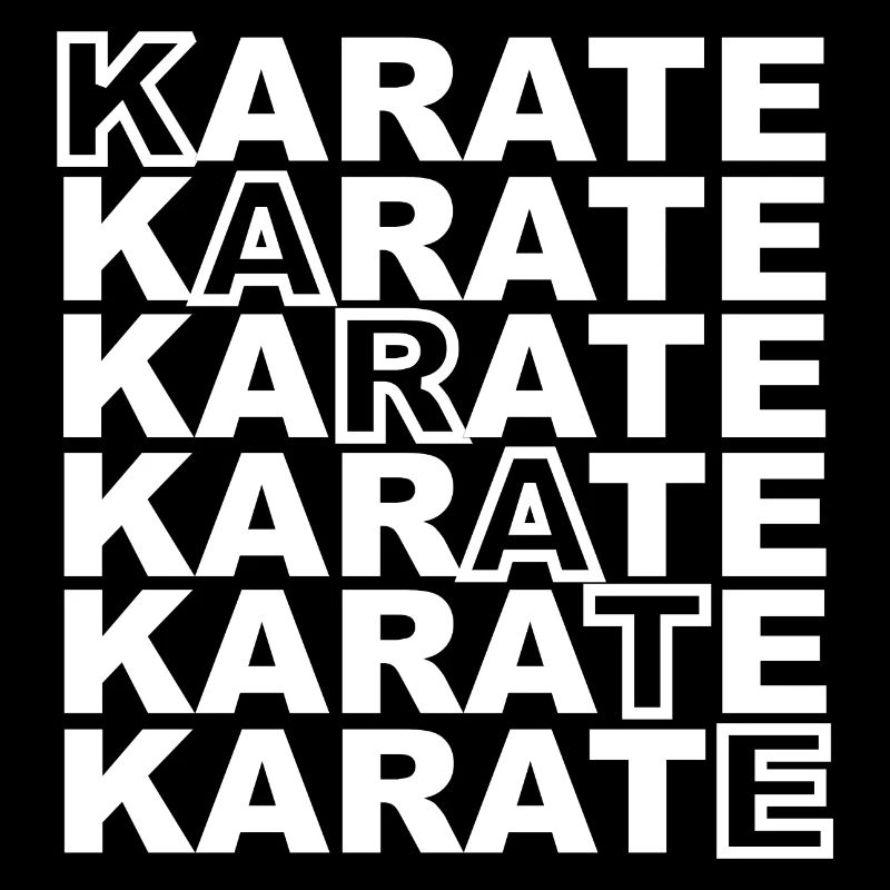 Lettrage karaté - sport