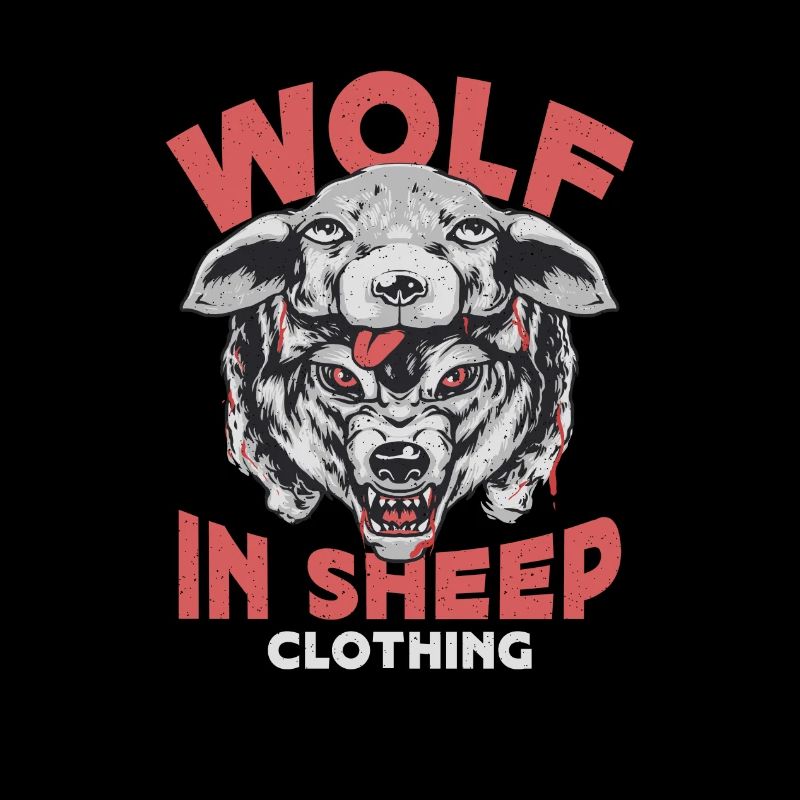Wolf im Schafspelz, Wölfe, Schafe, Geschenkidee