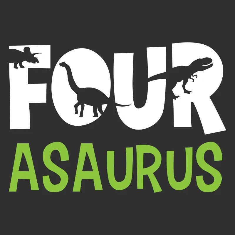 FOUR-asaurus Dino Dinosaurier 4rth Geburtstag Geschenkidee