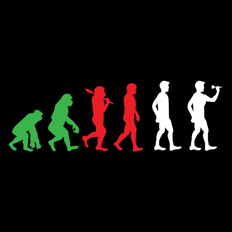 Jeu de fléchettes Joueur de sport Evolution humaine