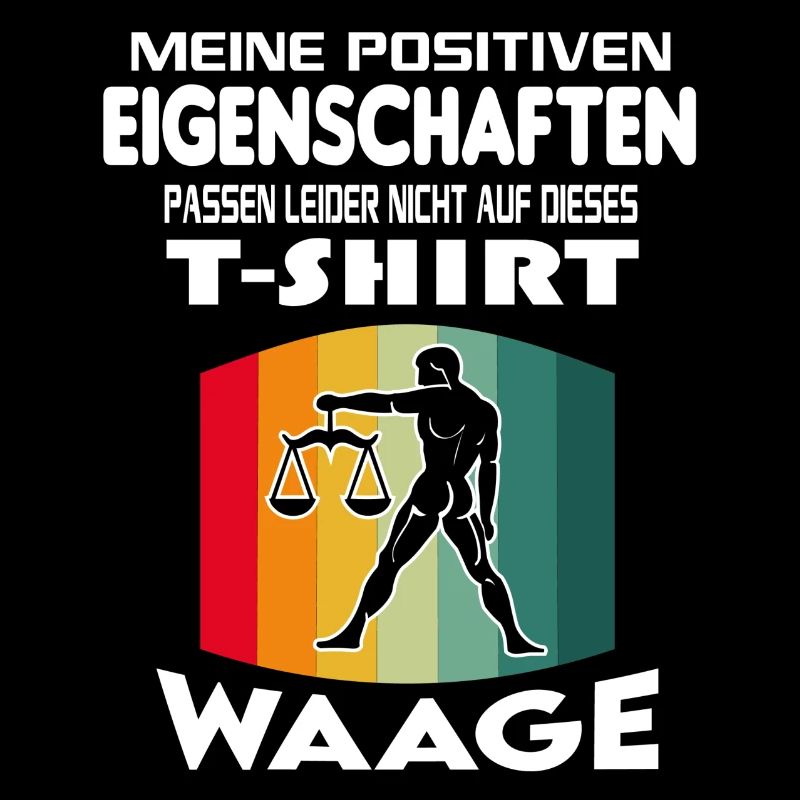 Geburtstag Sternzeichen Retro Waage