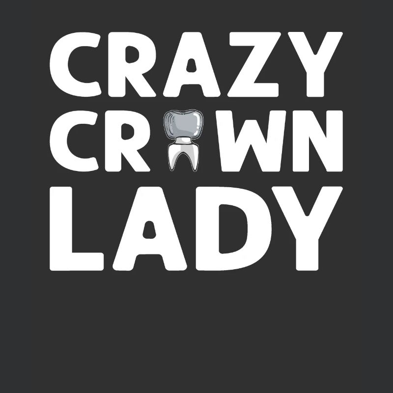 Crazy Crown Lady. Denture technician