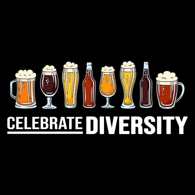 Bier Biergarten Trinkspruch Biersorten "Diversity"