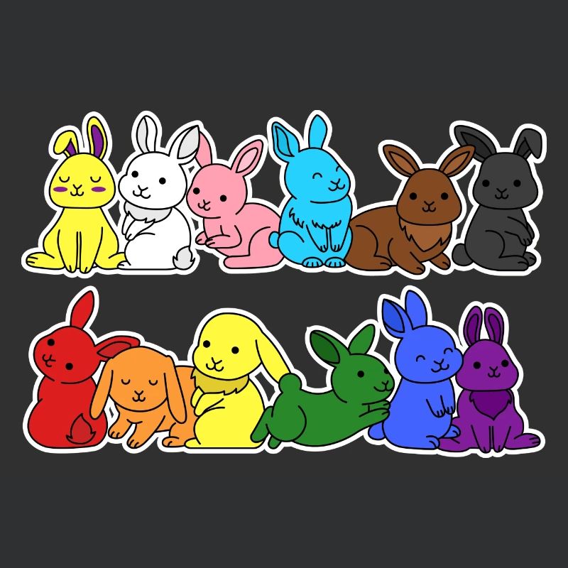 Fierté Progrès Flag Lapin Égalité