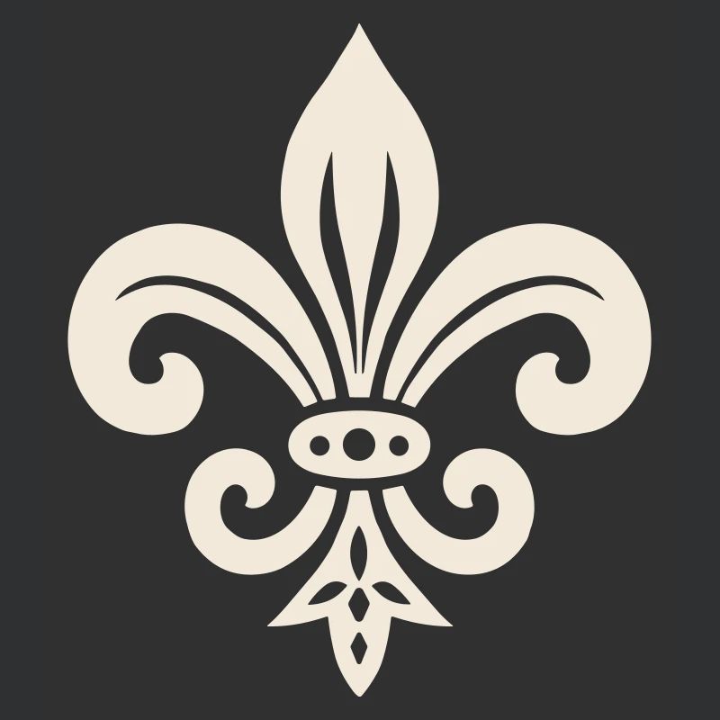 Schlichtes Fleur de lis Design