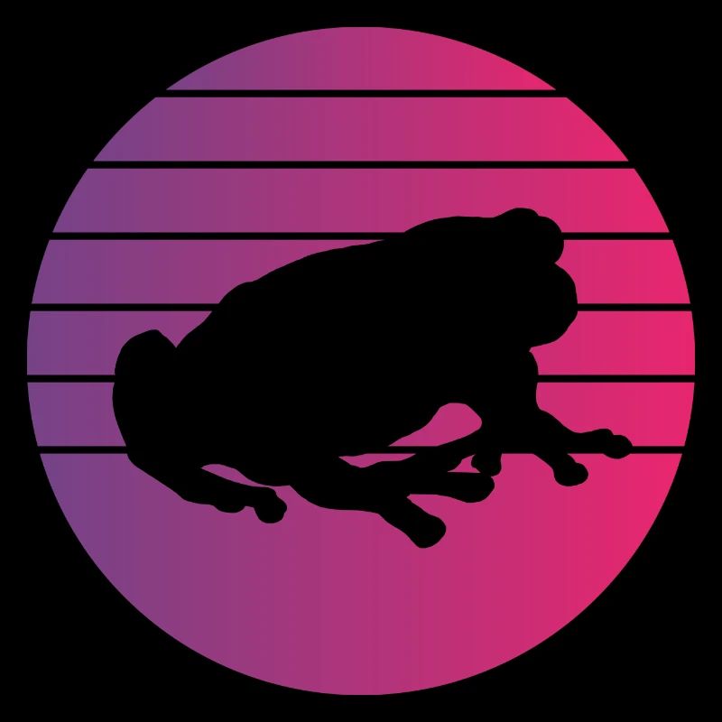 Frog Retro Style Vintage