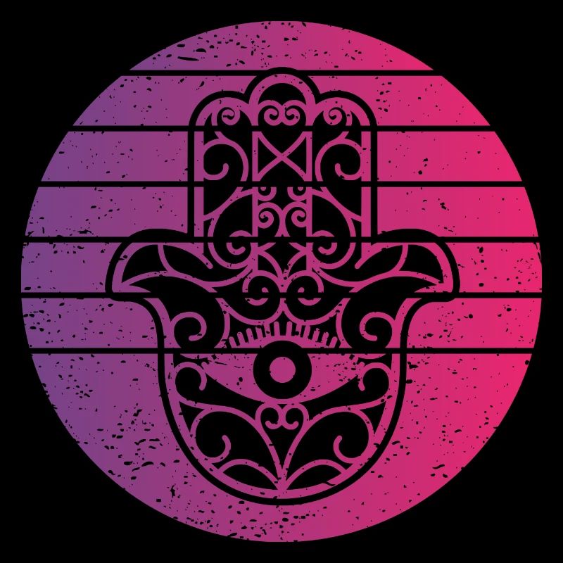 Hamsa Main de Fatima Retro Style Vintage