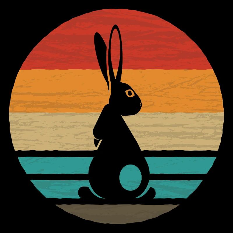 Lapin Rétro Style Vintage