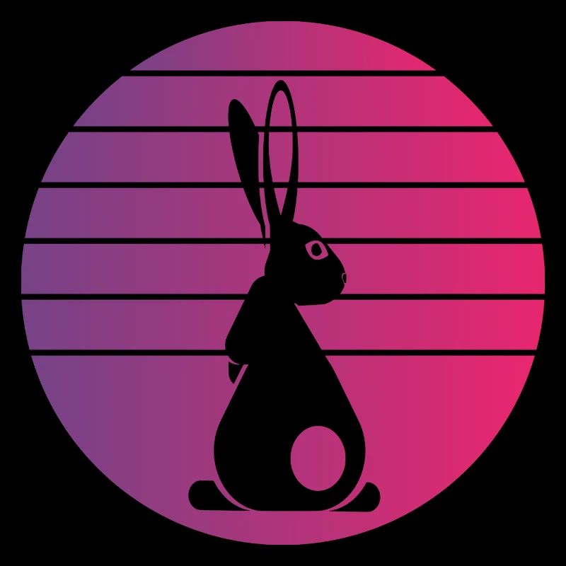 Lapin Rétro Style Vintage
