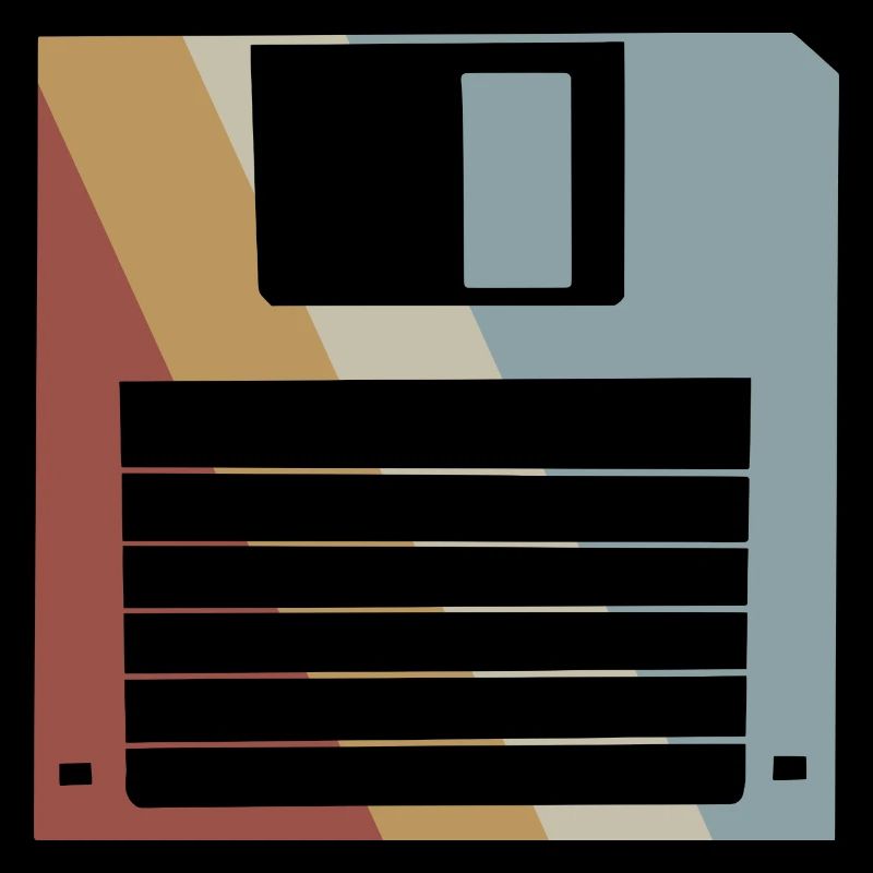 Diskette Retro Style Vintage