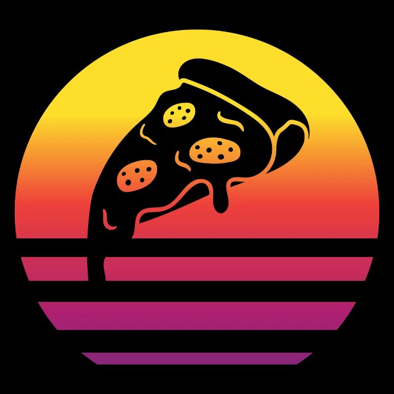 Pizza Slice Retro Style Vintage