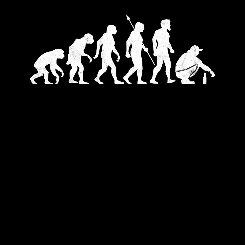 Russenhocke Evolution Tshirt für Russen