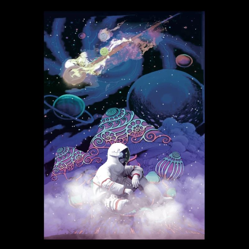 Psychedelisches Shirt LSD Astronaut