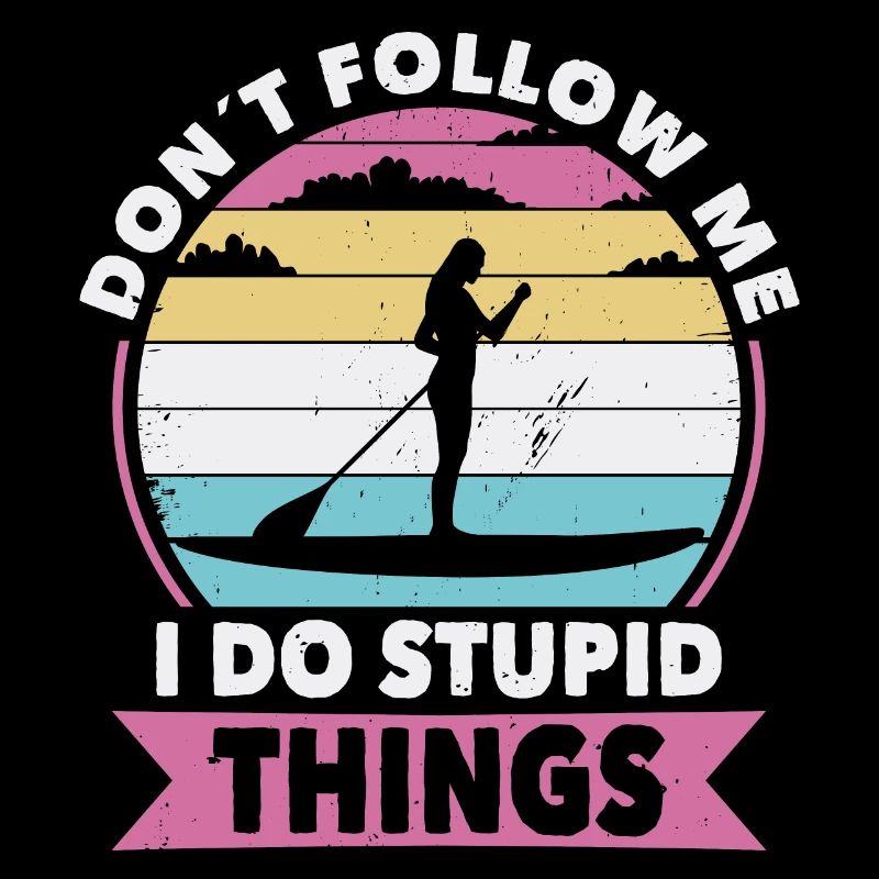 Ne suivez pas le paddle board