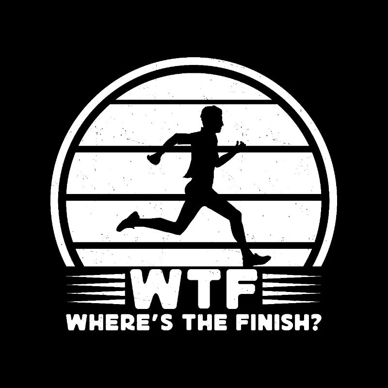 Marathon Runner Where´s The Finish Running