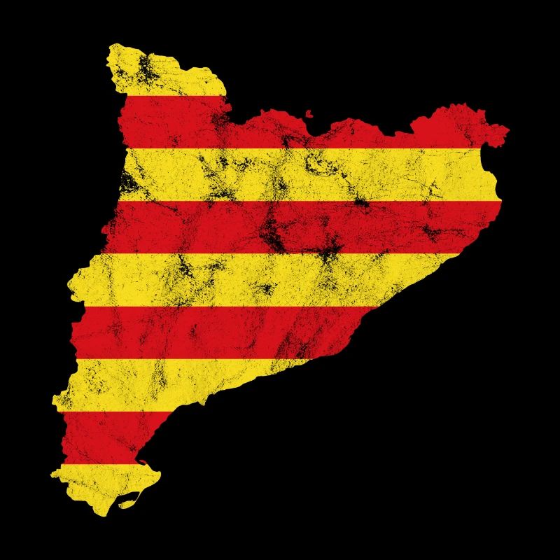Drapeau de Catalogne Rétro