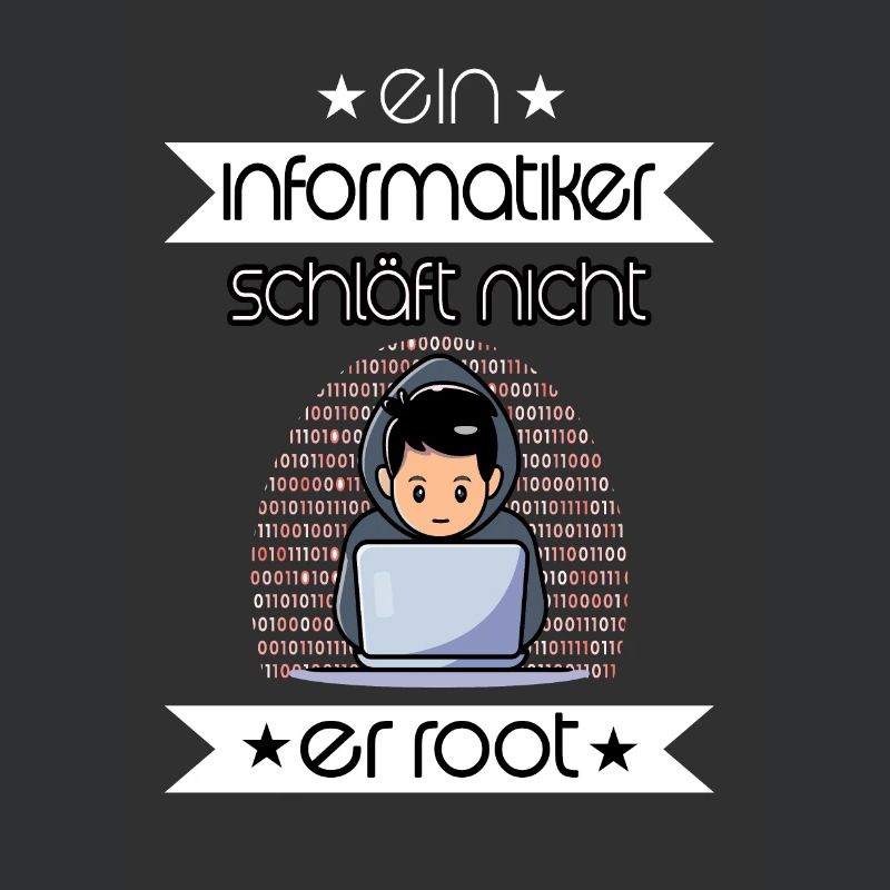 Informatiker Motiv mit Spruch IT Computer