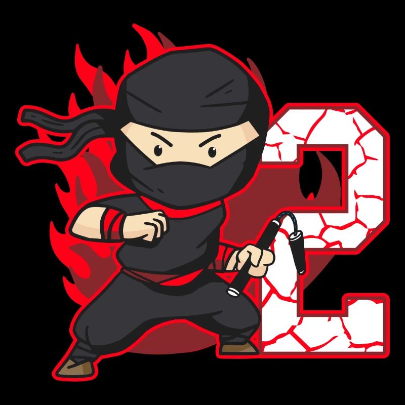 Ninja Fighter Anniversaire Garçon 2 ans Ninjas