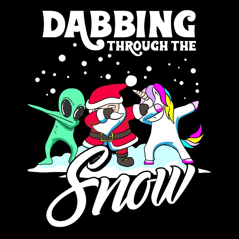 Dabbing Santa Dab Einhorn Alien Weihnachten Gesche