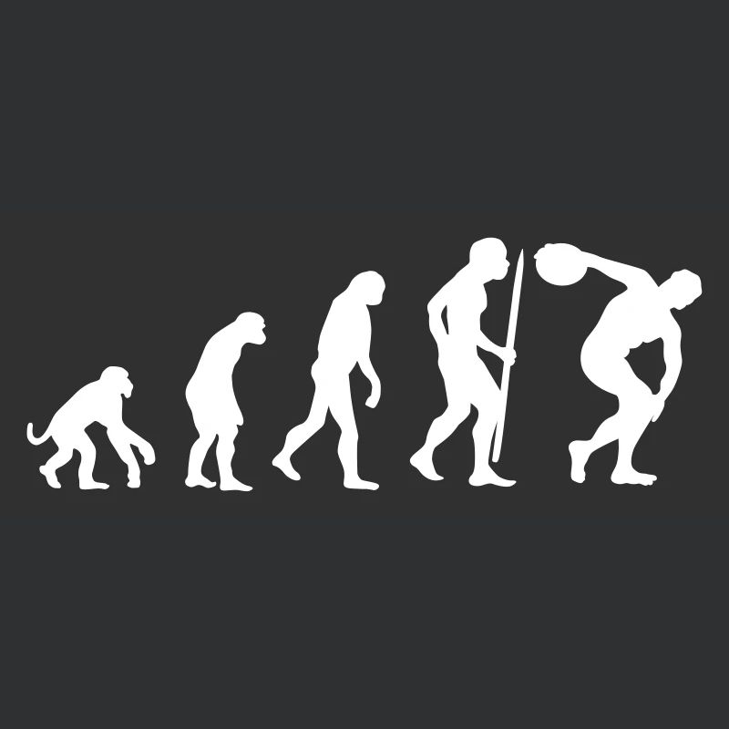 Evolution Diskuswurf Athlet Diskuswerfer