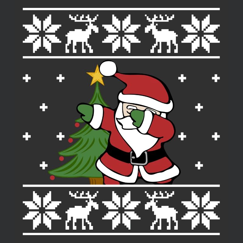 Laid de Noël Pull Père Noël Dab