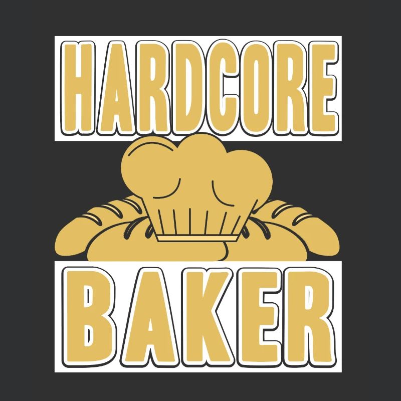Hardcore Baker Awesome Baking Designs T-Shirt