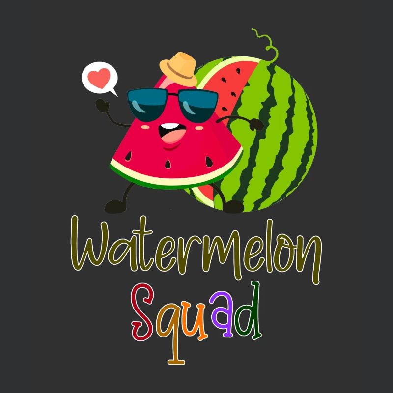 Wassermelone Squad Scheibe Melone Sommerurlaub Obst