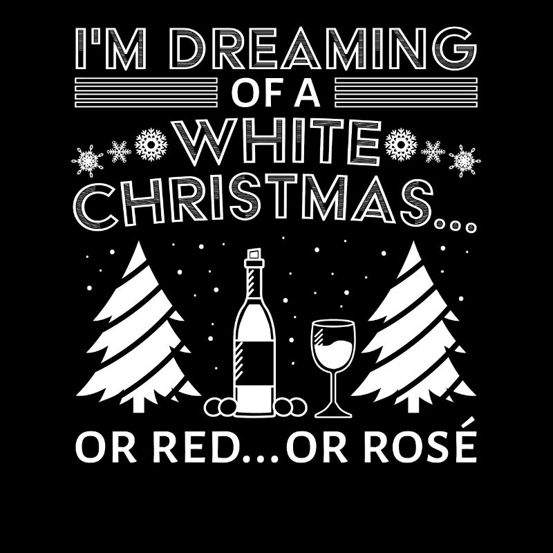 Vin de Noël blanc Joyeux verre à vin de Noël