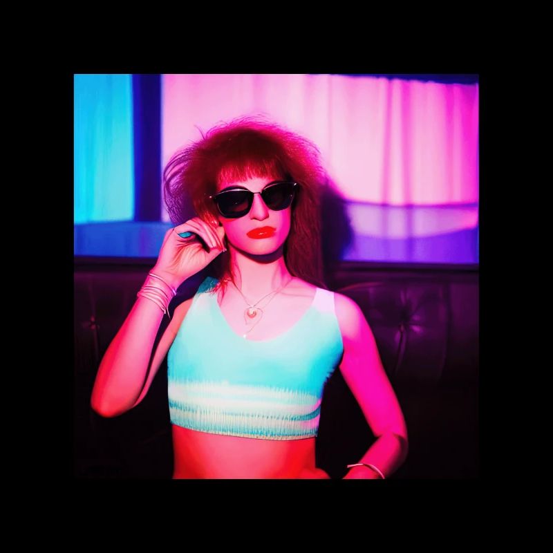 Retrowave Synthwave 80s Character Design