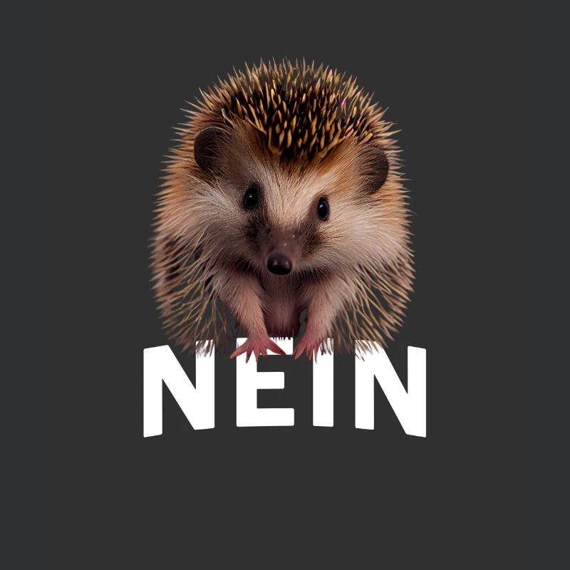 Statement Igel, Nö Fun, Einfach Nö, Nein