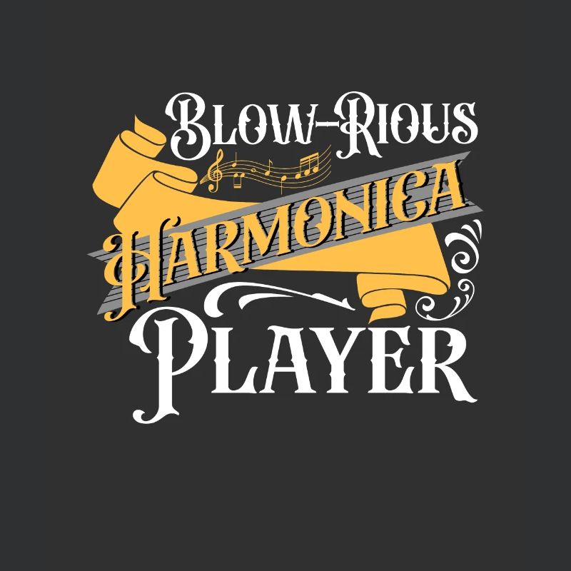 Blow-rious Harmonica Player Harmonicist Gift Idea