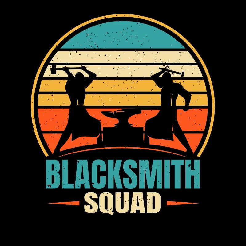 Blacksmith Squad Retro Metalsmith Idée cadeau