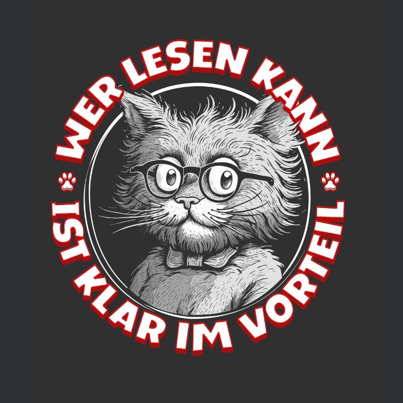 Those who can read have a clear advantage, cat glasses