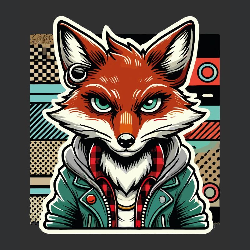 Retro Fox Hipster Design