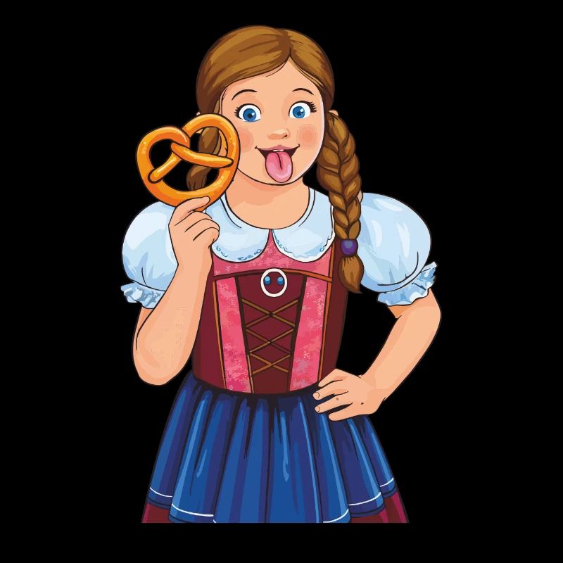 MÄDCHEN DIRNDL BREZEL