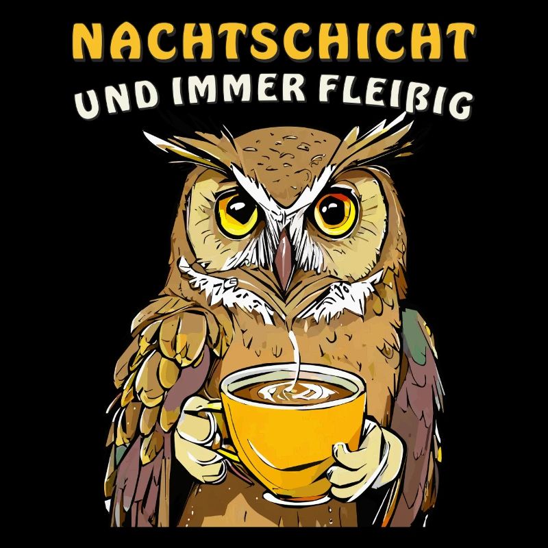 EULE NACHTSCHICHT UND IMMER FLEIßIG