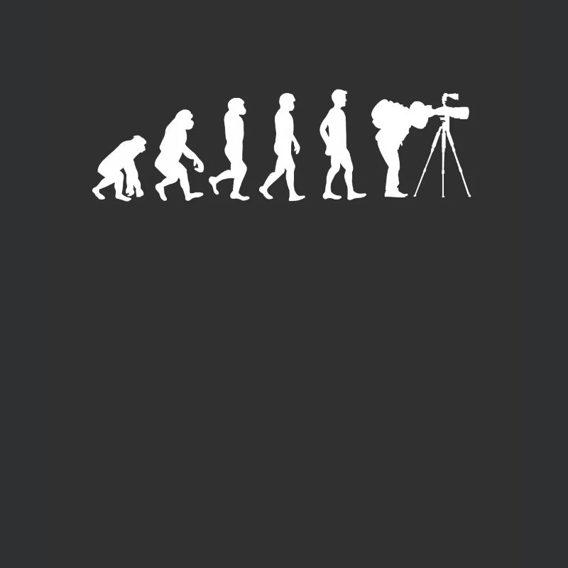Fotografen Geschenk Kameramann T-Shirt Evolution