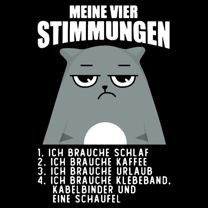 Lustige Katze Stimmung Kaffee Büro Geschenk Fun