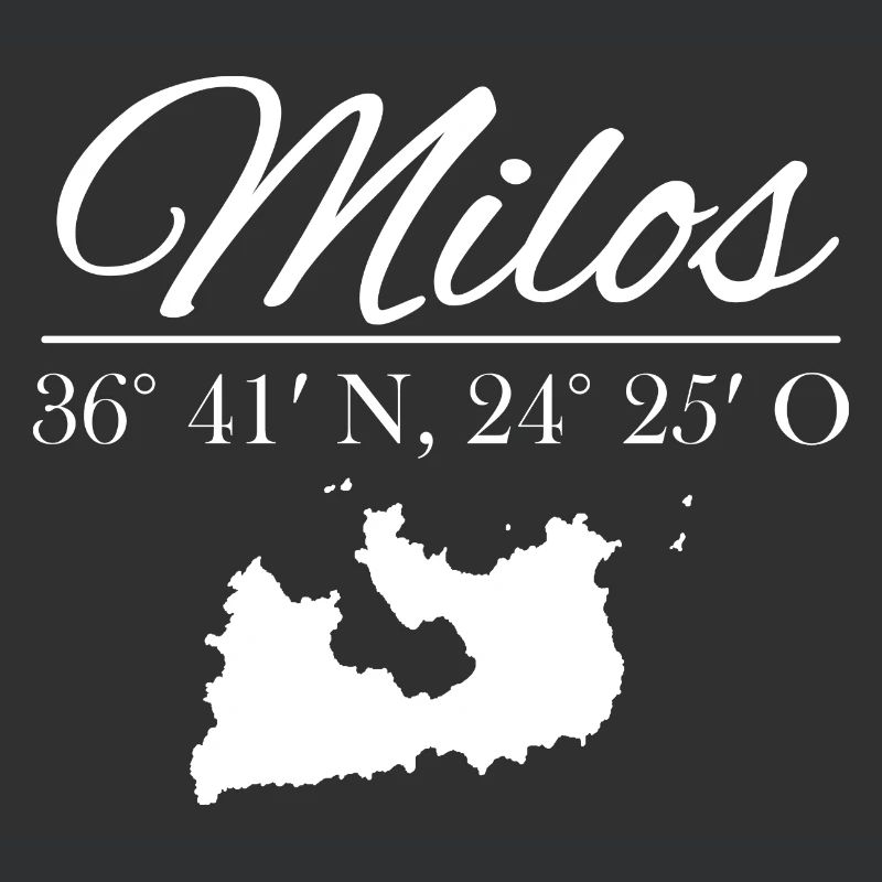 Milos Coordinates Design with Silhouette
