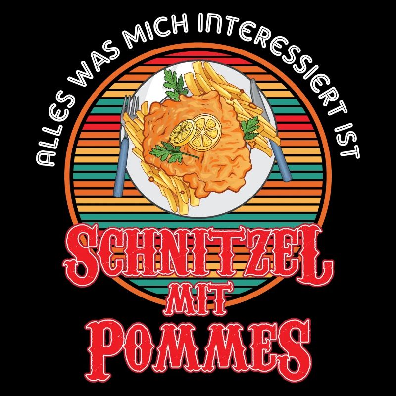 Mich interessiert Schnitzel mit Pommes