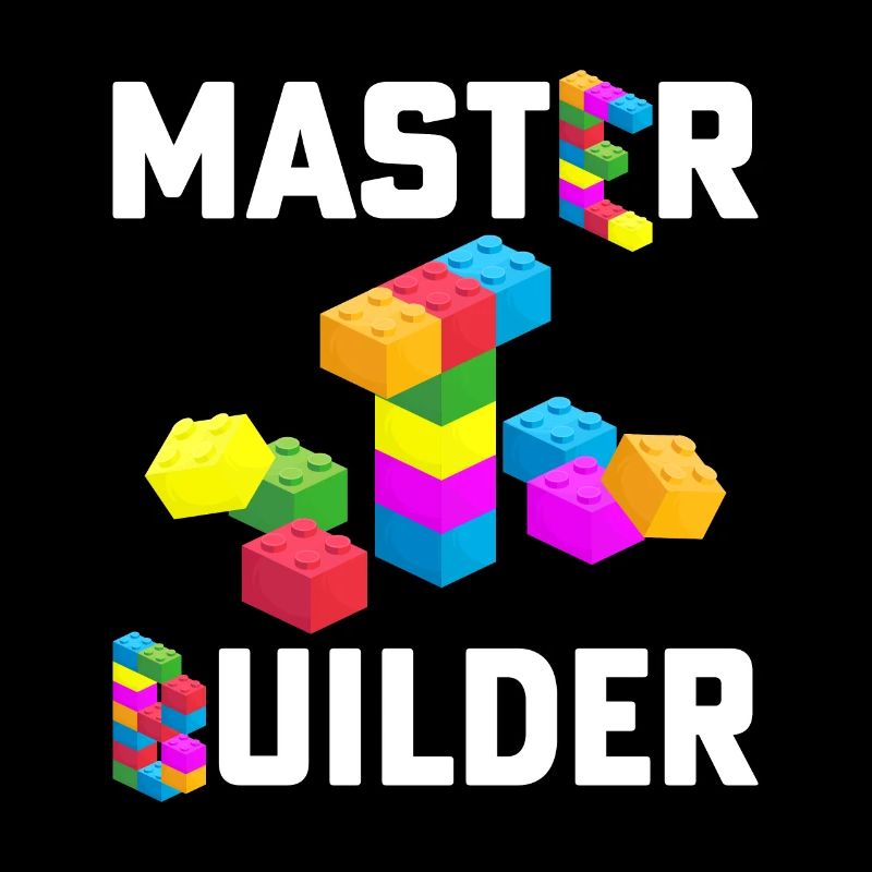 Kids Cool Master Builder Block Building for Dad
