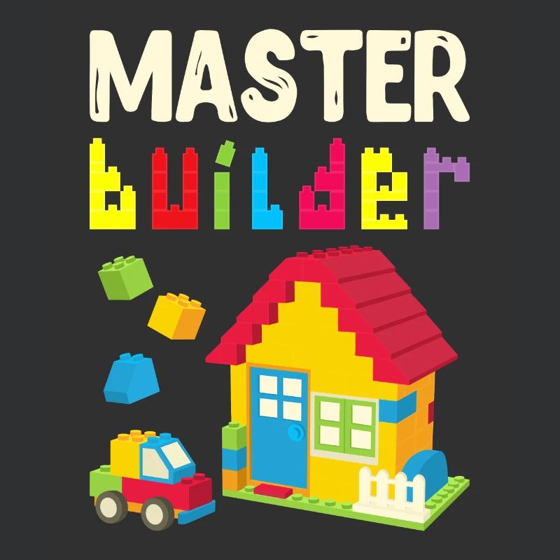 Cool Master Builder lustige Bausteine Geschenk Papa