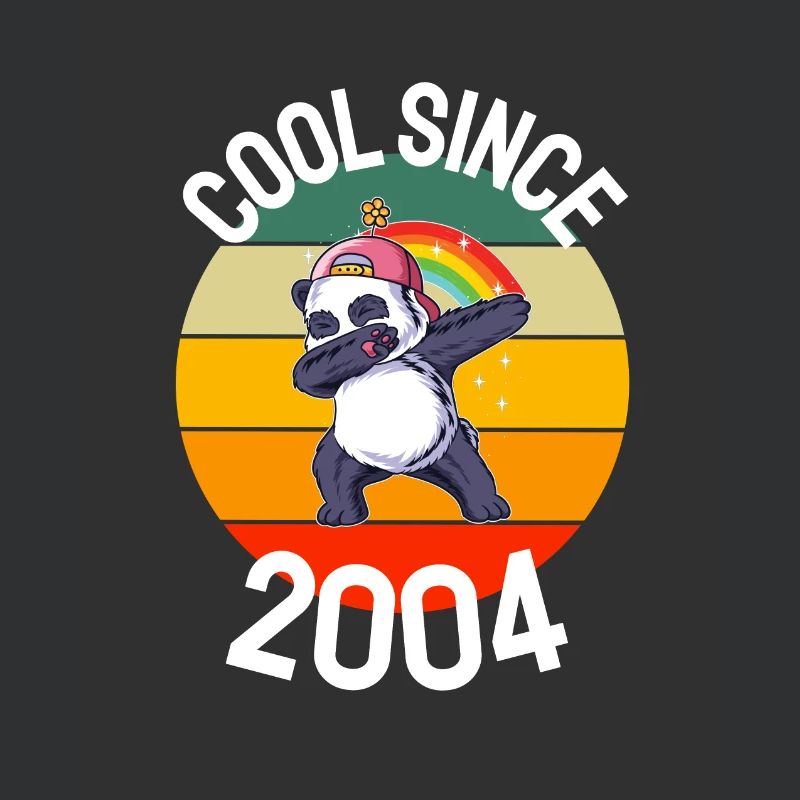 Cool Seit 2004 Retro Dabbing Panda 18. Geburtstag