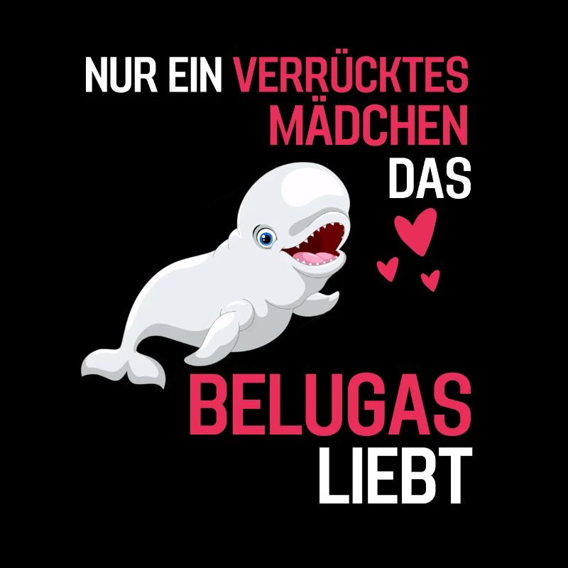 Beluga Wal Mädchen Ozean Tier Geschenk Beluga