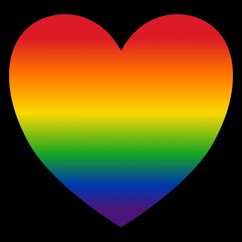 Herz Regenbogenfarben Geschenk