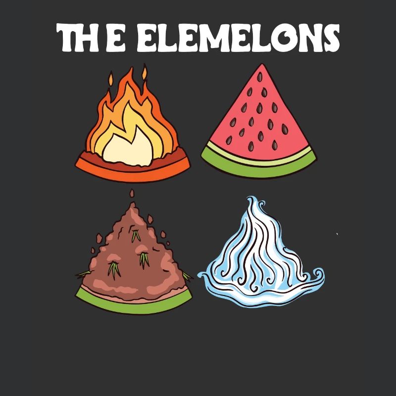 Les melons Elemelons dans les quatre éléments